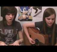 Christina and Tiffany singing “Break Your Heart” by Taio Cruz