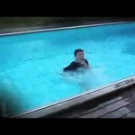 Pool Backflip FAIL