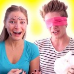 BLINDFOLDED MAKEUP CHALLENGE WITH JOEY GRACEFFA!
