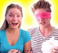 BLINDFOLDED MAKEUP CHALLENGE WITH JOEY GRACEFFA!