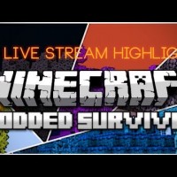 Minecraft: Modded Survival Live Stream Highlight – Jerry’s Sword!