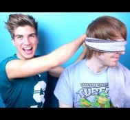 BLINDFOLD TOUCHING CHALLENGE! (with Joey Graceffa)
