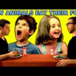 Kids React to How Animals Eat Their Food