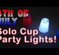 4TH of JULY! – Solo Cup Party Lights!