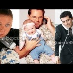 Fun with Stock Photos: Dads on Phones Holding Babies