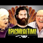 ELDERS REACT TO EPIC MEAL TIME