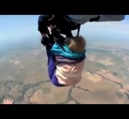 Grandma Skydiving Fail