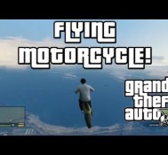 Flying MotorCycle off Mountain! (GTA 5)