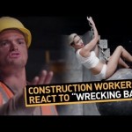 Construction Workers React to “Wrecking Ball”
