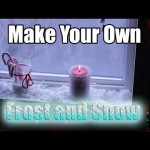 How to make frost and snow for the holidays!