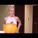 Pumpkin Carving With Miley Cyrus Extras