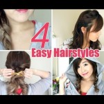 4 Easy & Cute Hairstyles