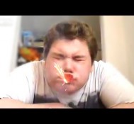 KID PUTS *FIRECRACKERS* IN HIS MOUTH!