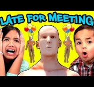 Kids React to late for meeting