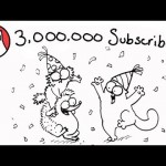 Simon’s Cat celebrates 3 Million Subscribers! Thank you!