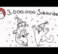 Simon’s Cat celebrates 3 Million Subscribers! Thank you!