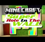 Minecraft: SUPER HOLE IN THE WALL! – 1.8 Snapshot Mini Game