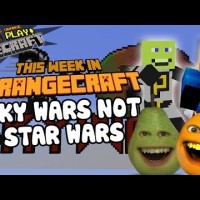 Annoying Orange Let’s Play Minecraft – SKY WARS NOT STAR WARS