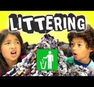 Kids React to Motorcycle Girl Against Littering