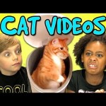 KIDS REACT TO CAT VIDEOS