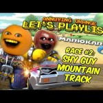 Annoying Orange LET’S PLAYLIST! Mario Kart 8 – Race #4: SHY GUY MOUNTAIN TRACK