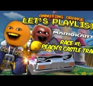 Annoying Orange LET’S PLAYLIST! Mario Kart 8 – Race #1: PEACH’S CASTLE TRACK