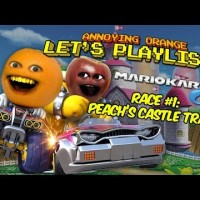 Annoying Orange LET’S PLAYLIST! Mario Kart 8 – Race #1: PEACH’S CASTLE TRACK