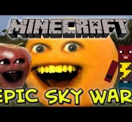 Annoying Orange Let’s Play Minecraft – Midget Apple’s Epic SkyWars